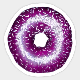 Pink Donut Sticker